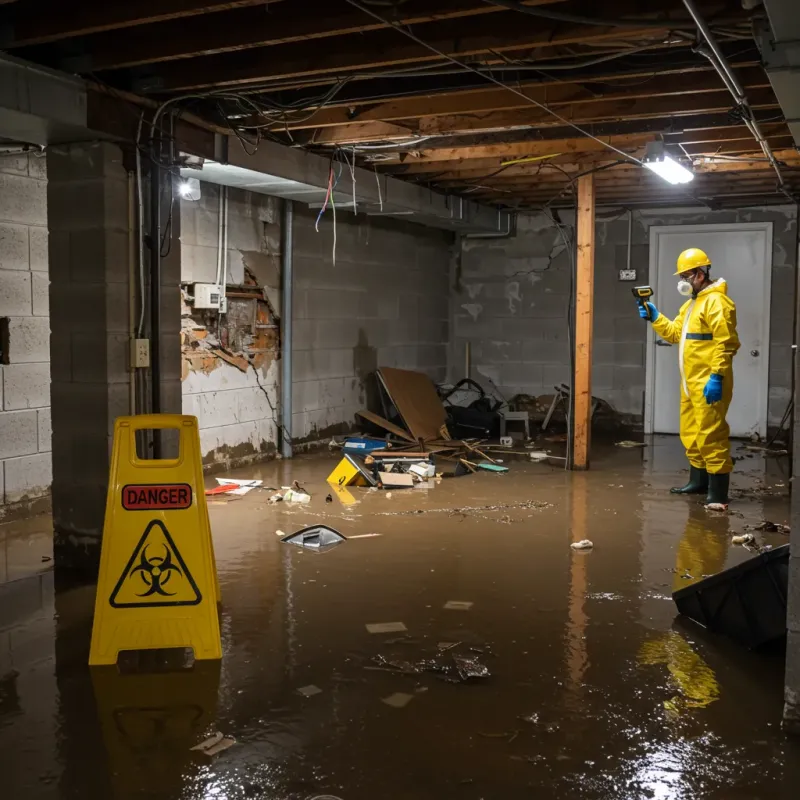 Flooded Basement Electrical Hazard in Makaha Valley, HI Property